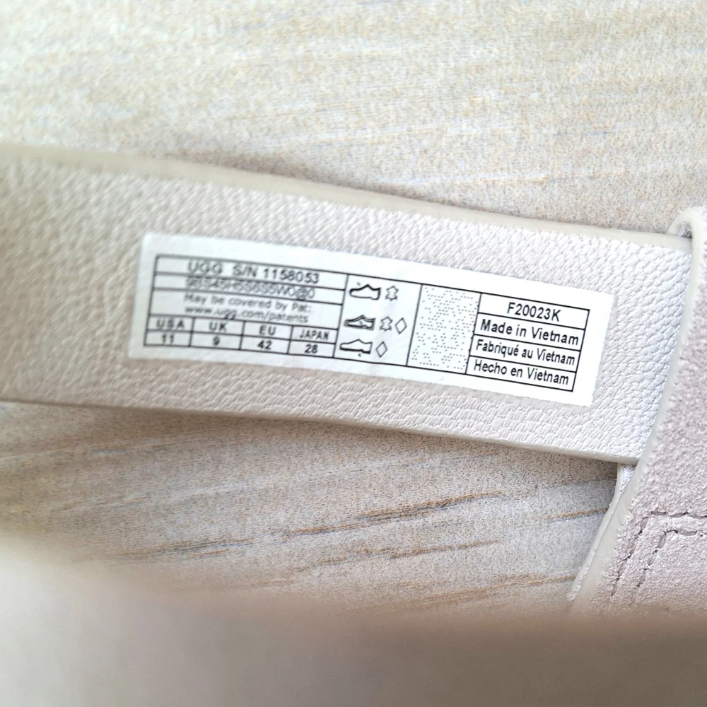UGG Zayne Ankle Strap II women's Cream Adjustable Strap Platform Sandals Size 11